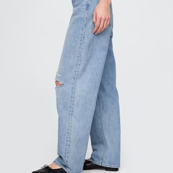 GAP High Rise Barrel Jeans - Size 8 SHORT or 29 - Picture 2 of 7